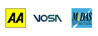 AA VOSA Midas compliant AA VOSA Midas logos